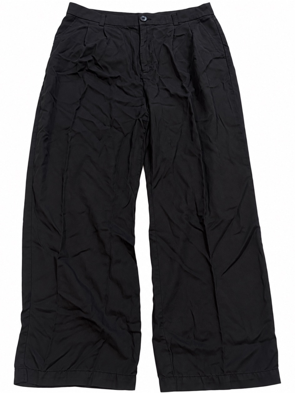 EUC LOFT Black Lyocell High Rise Wide Leg Pants Women’s Size 12